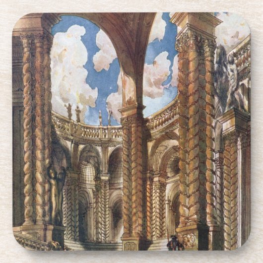 睡眠からの婚約のための景色のデザインは、あります コースター (正面)