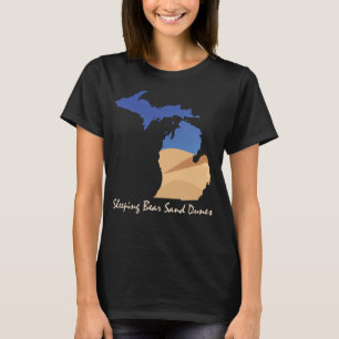睡眠くま砂丘 Tシャツ