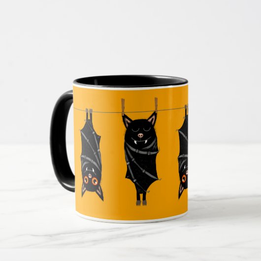 睡眠こうもり マグカップ (正面左)