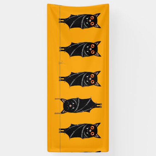 睡眠こうもり 横断幕 (縦)