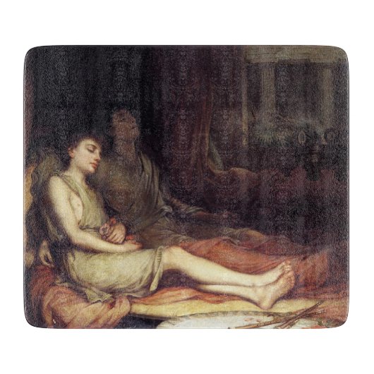 睡眠と彼の半兄の死（悲しみ） カッティングボード (正面)