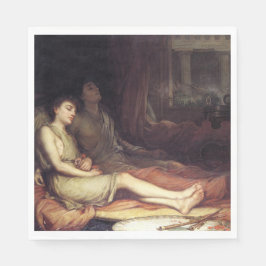 睡眠と彼の半兄の死（悲しみ） スタンダードランチョンナプキン