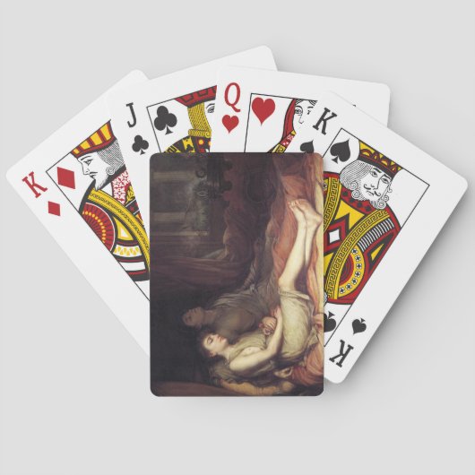 睡眠と彼の半兄の死（悲しみ） トランプ (裏面)