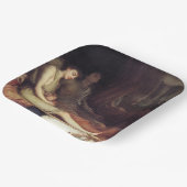 睡眠と彼の半兄の死（悲しみ） ペーパープレート (傾斜あり)