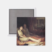 睡眠と彼の半兄の死（悲しみ） マグネット (正面/裏面)