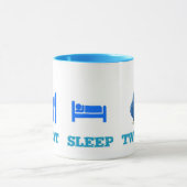 睡眠のさえずりを食べて下さい マグカップ (中央)