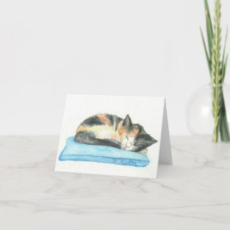 睡眠のさらさの子ネコNotecard カード