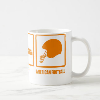 睡眠のアメリカン・フットボールを食べて下さい コーヒーマグカップ