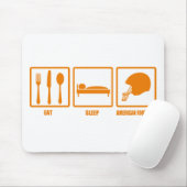 睡眠のアメリカン・フットボールを食べて下さい マウスパッド (マウス)