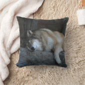 睡眠のオオカミロッジの枕 クッション (ブランケット)