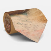 睡眠のオレンジ虎猫猫 ネクタイ (ロール)