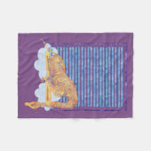 睡眠のキリンのベビーブランケット フリースブランケット (正面(横))