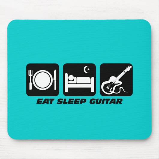睡眠のギターを食べて下さい マウスパッド (正面)