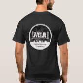 睡眠のゲームの白のロゴを食べて下さい Tシャツ (裏面)