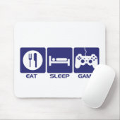 睡眠のゲームを食べて下さい マウスパッド (マウス)