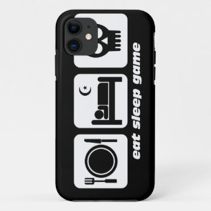 睡眠のゲームを食べて下さい iPhone 11 ケース