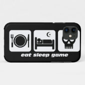 睡眠のゲームを食べて下さい Case-Mate iPhoneケース (裏面(横))