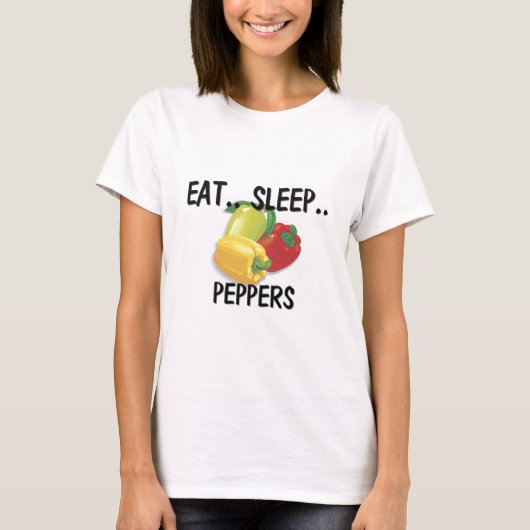 睡眠のコショウを食べて下さい Tシャツ (正面)