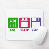 睡眠のコピーを食べて下さい マウスパッド (マウス)