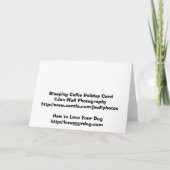 睡眠のコリーの休日カード シーズンカード (裏面)