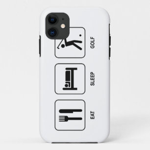 睡眠のゴルフを食べて下さい iPhone 11 ケース