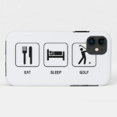 睡眠のゴルフを食べて下さい Case-Mate iPhoneケース (裏面(横))