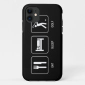 睡眠のゴルフを食べて下さい Case-Mate iPhoneケース (裏面)