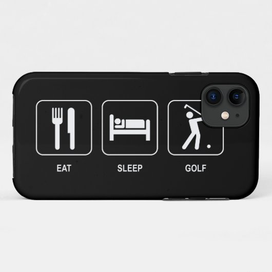 睡眠のゴルフを食べて下さい Case-Mate iPhoneケース (裏面(横))