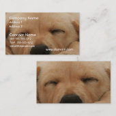 睡眠のゴールデン・リトリーバーの名刺 名刺 (正面/裏面)