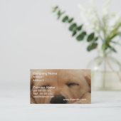 睡眠のゴールデン・リトリーバーの名刺 名刺 (スタンド正面)