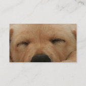 睡眠のゴールデン・リトリーバーの名刺 名刺 (裏面)