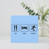 睡眠のサッカーの招待状を食べて下さい 招待状 (スタンド正面)