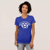 睡眠のサッカーを食べて下さい Tシャツ (正面フル)