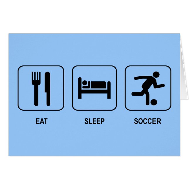 睡眠のサッカーカードを食べて下さい (正面横)