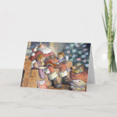 "睡眠のサンタ"のクリスマスカード シーズンカード (正面)