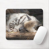 睡眠のシマハイエナ マウスパッド (マウス)