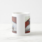 睡眠のシャム猫の芸術 コーヒーマグカップ (中央)