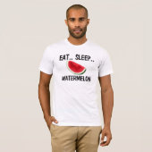 睡眠のスイカを食べて下さい Tシャツ (正面フル)