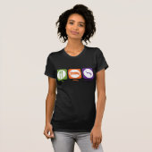 睡眠のスキューバ飛び込みを食べて下さい Tシャツ (正面フル)