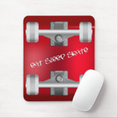 睡眠のスケートのマウスパッドを食べて下さい マウスパッド (マウス)