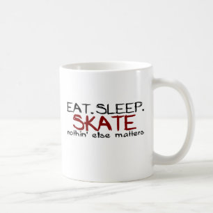 睡眠のスケートを食べて下さい コーヒーマグカップ