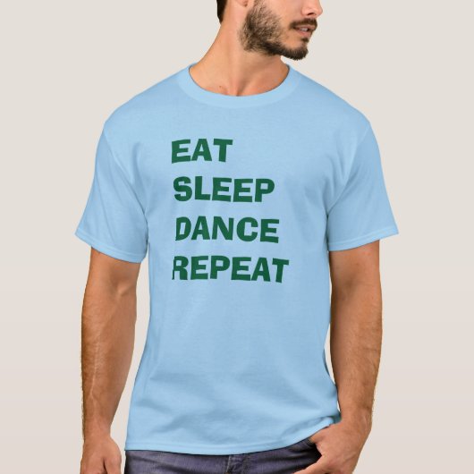 "睡眠のダンスの繰り返し"のTシャツ食べて下さい Tシャツ (正面)