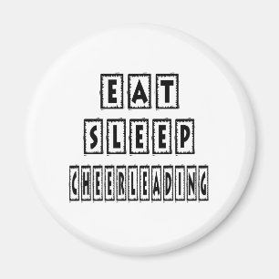 睡眠のチアリーティングを食べて下さい マグネット
