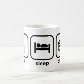 睡眠のチーズを食べて下さい コーヒーマグカップ (中央)