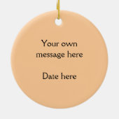 睡眠のチータのカブスの写真 セラミックオーナメント (裏面)