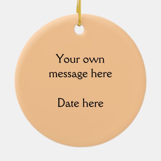 睡眠のチータのカブスの写真 セラミックオーナメント (裏面)