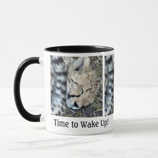 睡眠のチータのカブスの写真 マグカップ (左)