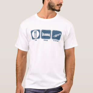 睡眠のトランペットを食べて下さい Tシャツ