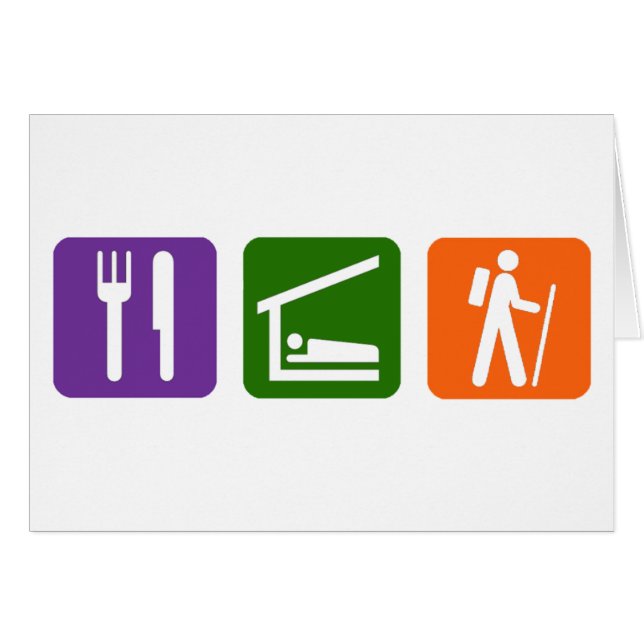 睡眠のハイキングを食べて下さい (正面横)