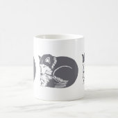 睡眠のハスキーのマグの飲み物用品 コーヒーマグカップ (中央)